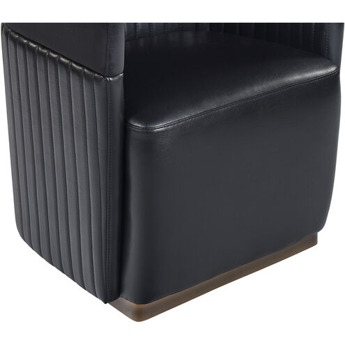 Genval Abbington Black / Cantina Black Wheeled Lounge Chair, Wheeled